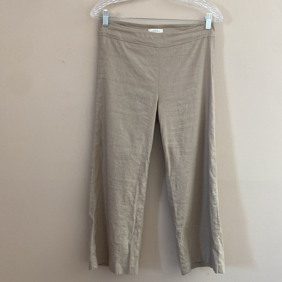 Avenue Montaigne- Alex Cropped Cotton Blend Relqxed Pants - Picture 5 of 11